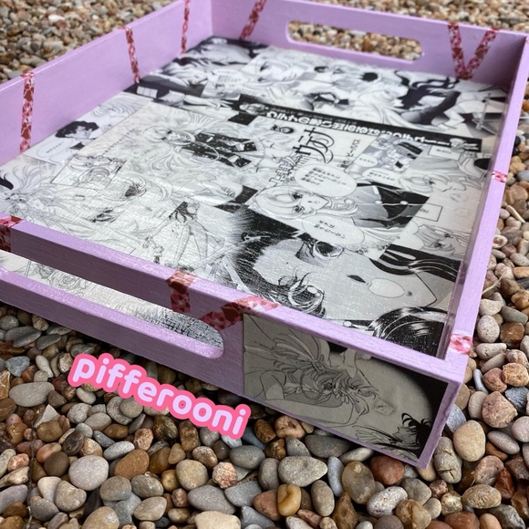 🎀 Revolutionary Girl Utena Manga Wooden Serving Tray - Picture 2 of 4